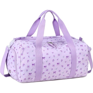 image:imageBTOOP Duffle Bag for Gym Sports Women Girls Workout Travel Bag Weekender with Shoe Compartment and Wet PocketPurple Bow