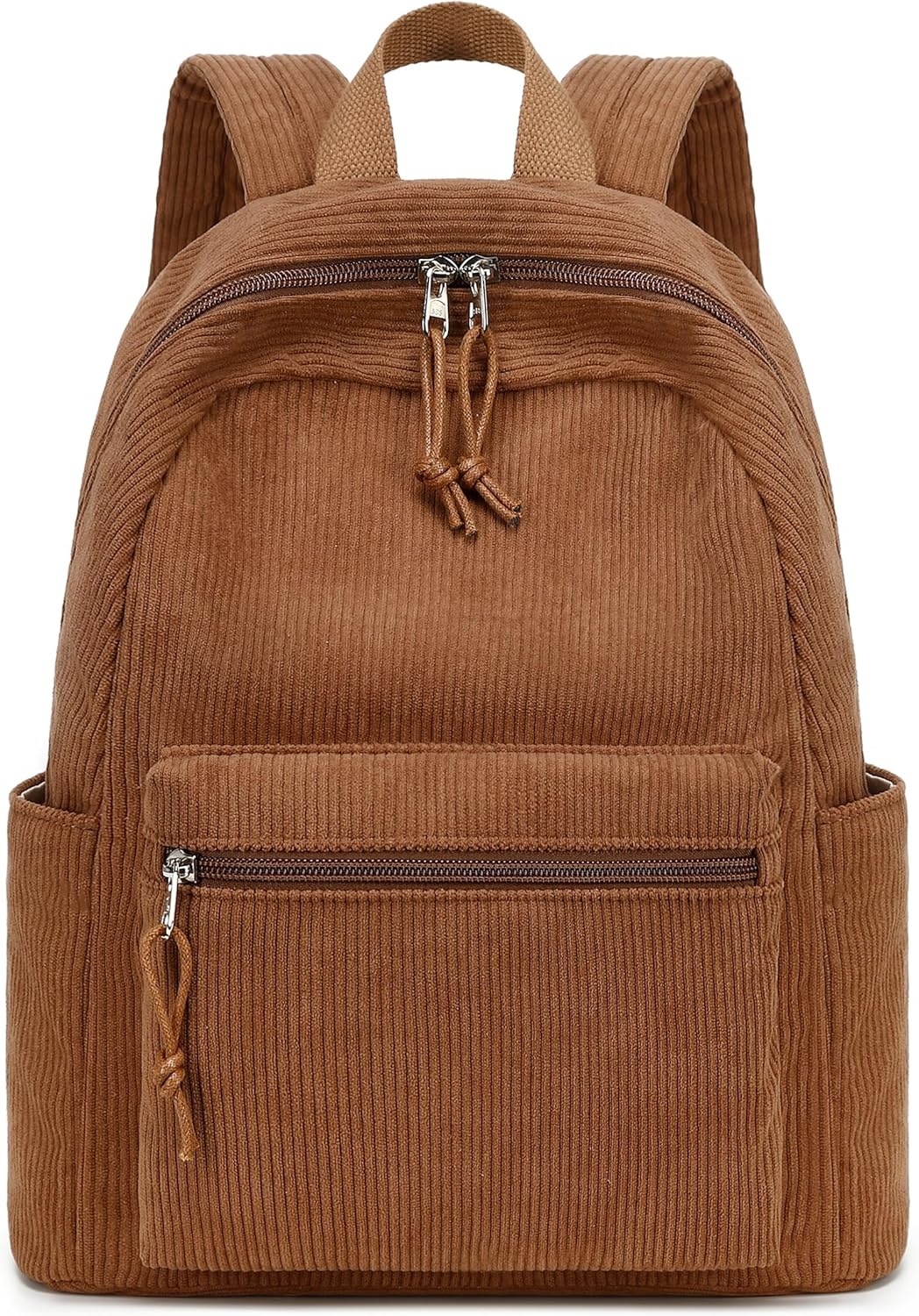 image:imageBTOOP Mini Backpack Women Girls Waterresistant Small Backpack Purse Shoulder Bag for Womens Adult Kids School TravelCorduroybrown