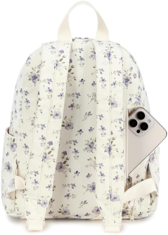 image:imageBTOOP Mini Backpack Women Girls Waterresistant Small Backpack Purse Shoulder Bag for Womens Adult Kids School TravelPurple Floral201