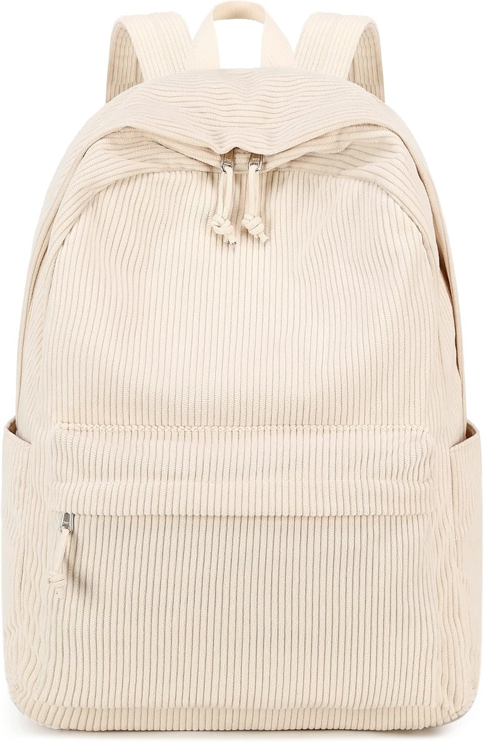 image:imageBTOOP School Backpack for Teens Large Corduroy Bookbag Lightweight 156 inch Laptop Bag for Girls Women Casual High School CollegeBeige