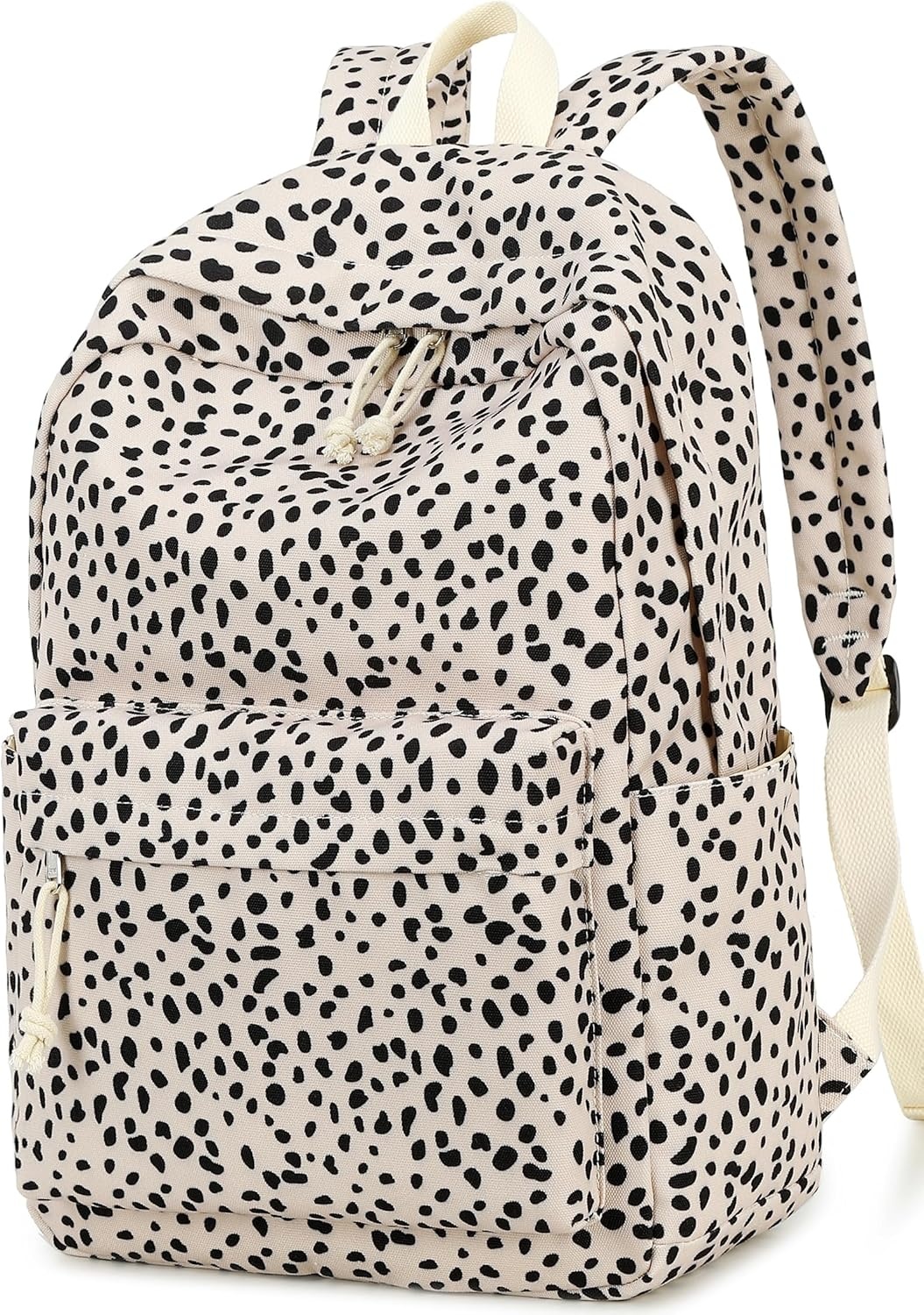 image:imageBTOOP School Backpack for Teens Large Corduroy Bookbag Lightweight 156 inch Laptop Bag for Girls Women Casual High School CollegeLeopardapricot