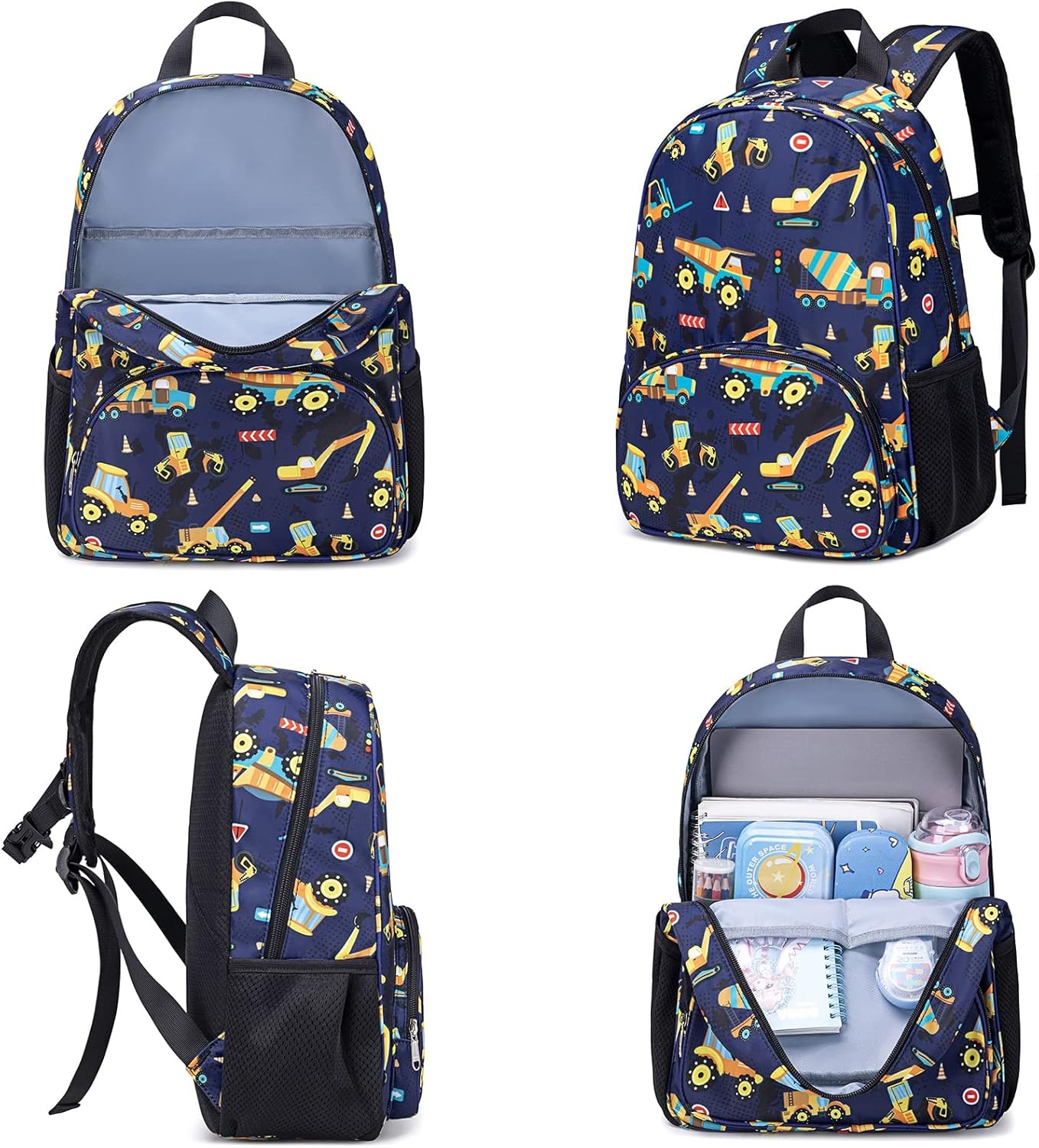 image:imageBTOOP Toddler Backpack BoysampGirls Cute Kids School Backpack Preschool Kindergarten Bookbags Nursery Daycare Toddler BagsConstructionnavy Blue