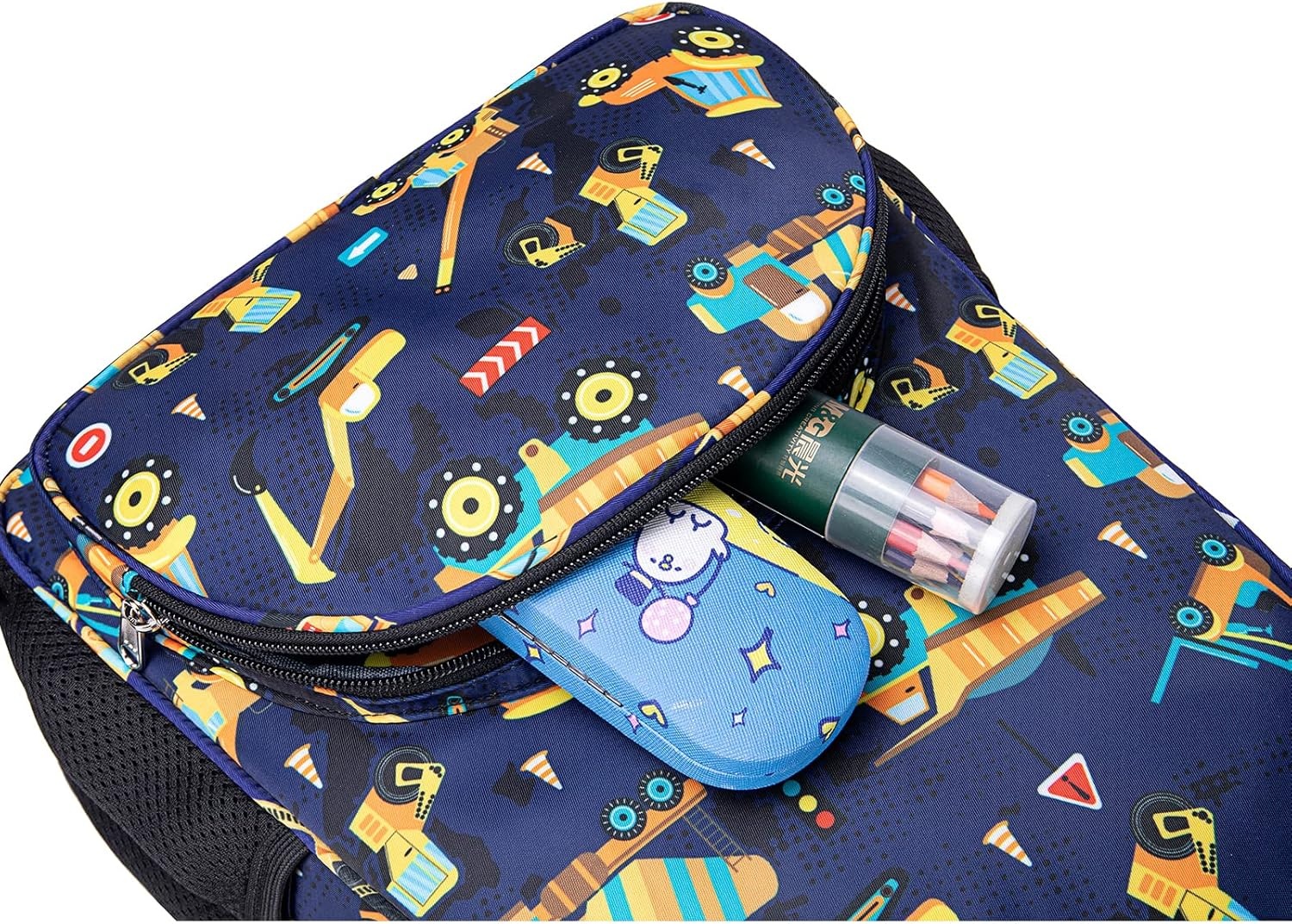 image:imageBTOOP Toddler Backpack BoysampGirls Cute Kids School Backpack Preschool Kindergarten Bookbags Nursery Daycare Toddler BagsConstructionnavy Blue