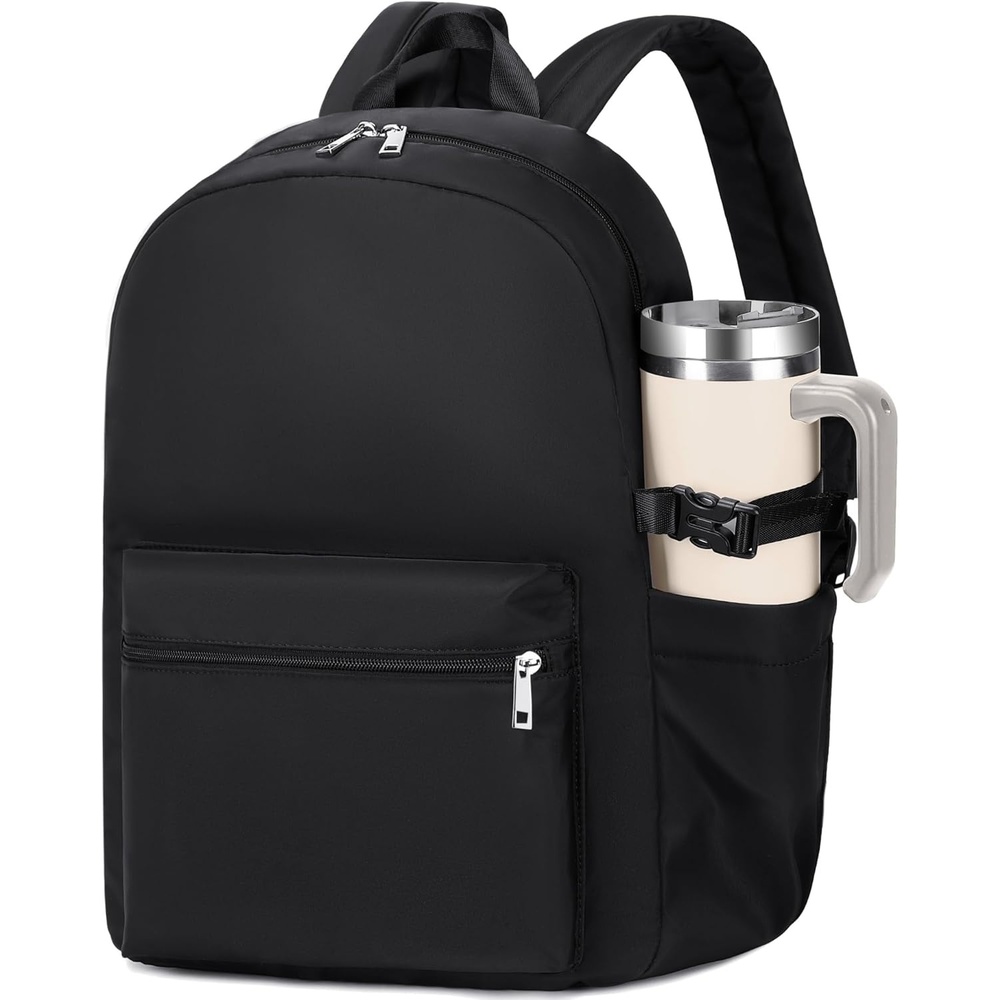 image:imageBTOOP Mini Backpack Women Girls Waterresistant Small Backpack Purse Shoulder Bag for Womens Adult Kids School TravelBlacklarge