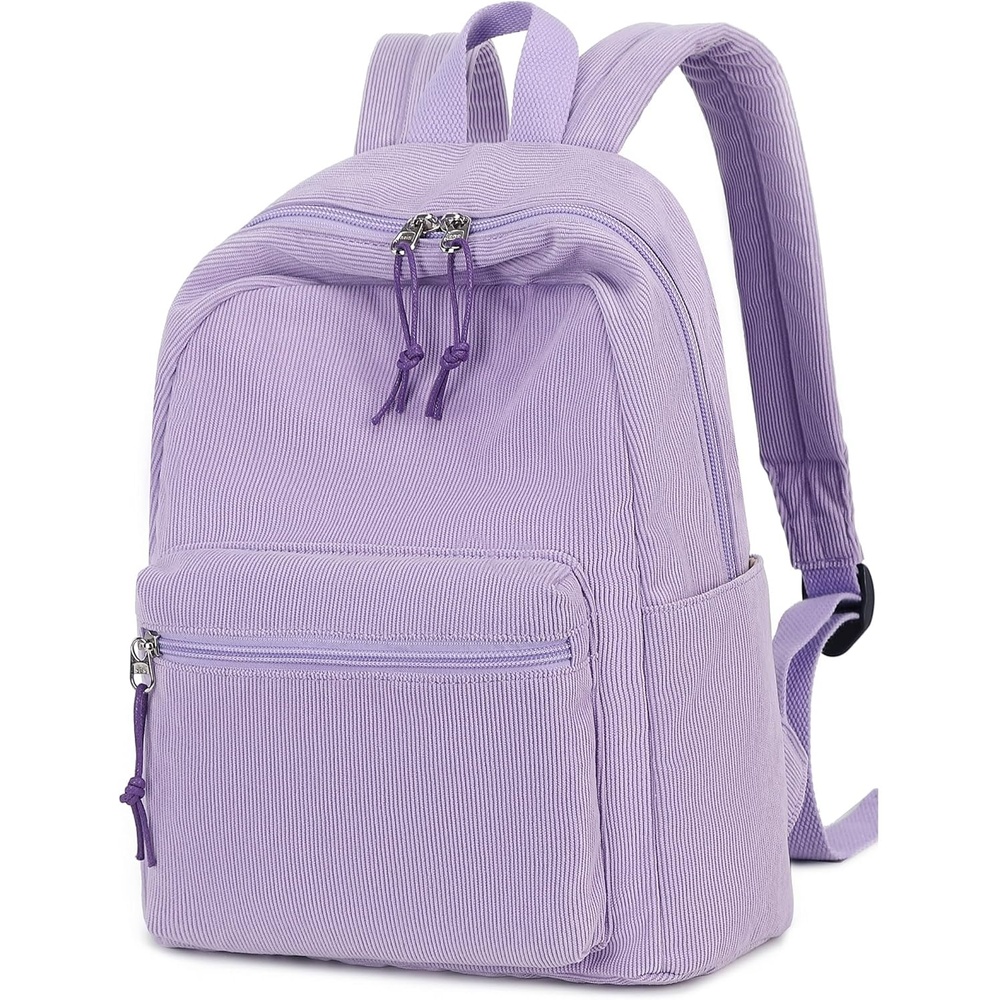 image:imageBTOOP Mini Backpack Women Girls Waterresistant Small Backpack Purse Shoulder Bag for Womens Adult Kids School TravelCorduroypurple