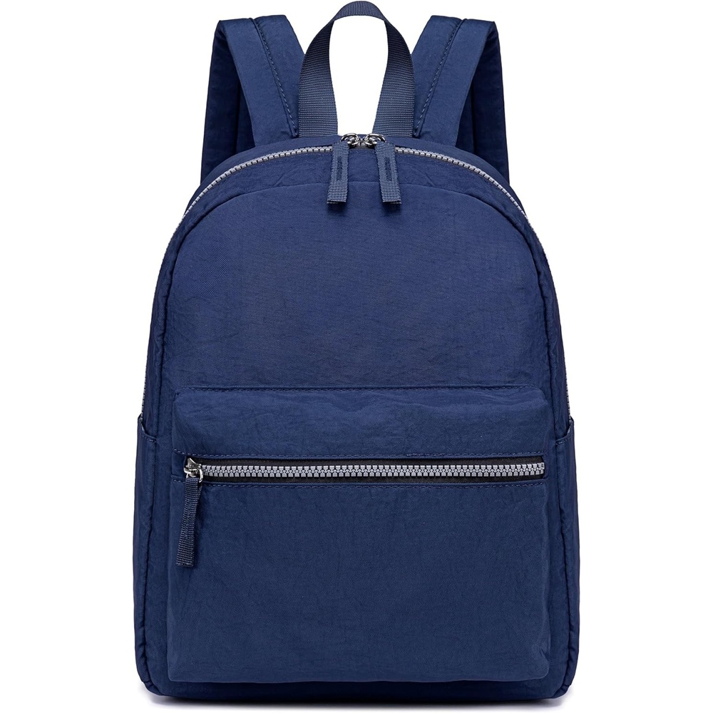 image:imageBTOOP Mini Backpack Womens Girls Corduroy Small Backpacks Purse Little Bookbag for Teens Adult Casual School Travel Daypack Dark Blue