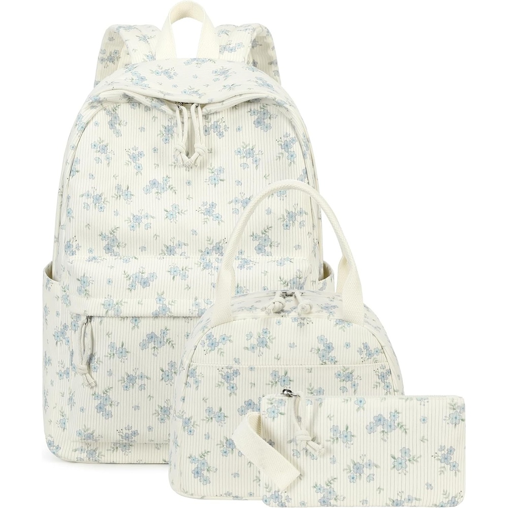image:imageBTOOP School Backpacks for Teen Girls Bookbags Lightweight Kids Backpack School Bags Set with Lunch Box Pencil CaseBlue