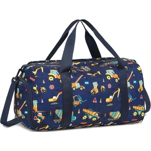 image:imageBTOOP Duffle Bag for Girls Kids Gym Sports Women Workout Travel Bag Weekender with Shoe Compartment and Wet Pocket BlueTruckNavy blue