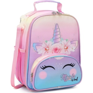 image:imageBTOOP Lunch Box Kids Girls Insulated Lunch Bag Cute Reusable Thermal Meal Cooler Tote Bags with Removable Shoulder Strap for School Travel