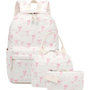 image:imageBTOOP School Backpack for Girls Kids Teens Cute School Bookbag Set with Insulated Lunch Box Pencil CaseApink Bow
