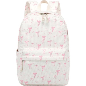 image:imageBTOOP School Backpack for Teens Large Corduroy Bookbag Lightweight 156 inch Laptop Bag for Girls Women Casual High School CollegeApink Bow