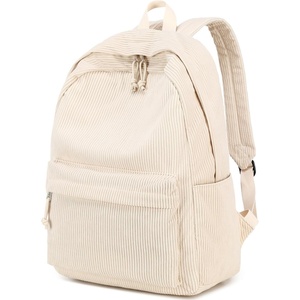 image:imageBTOOP School Backpack for Teens Large Corduroy Bookbag Lightweight 156 inch Laptop Bag for Girls Women Casual High School CollegeBeige