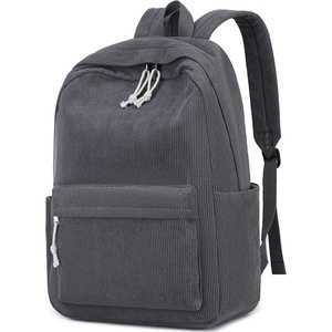 image:imageBTOOP School Backpack for Teens Large Corduroy Bookbag Lightweight 156 inch Laptop Bag for Girls Women Casual High School CollegeCorduroygrey