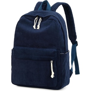 image:imageBTOOP School Backpack for Teens Large Corduroy Bookbag Lightweight 156 inch Laptop Bag for Girls Women Casual High School CollegeNavy Blue