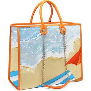 image:imageLarge Beach Bag for Women Waterproof Sandproof Pool Tote and Bags for Women Oversized Travel Gym Totes with Pockets
