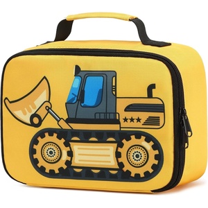 image:imageLunch Box Kids for Boys Insulated Lunch Bag Cute Truck Toddler Reusable Thermal Meal Cooler Tote Bags for School Travel