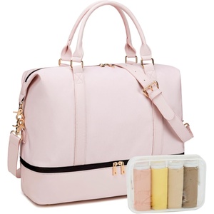 image:imageWomens Travel Weekender Bag Canvas Carry on Overnight Tote Luggage Duffel Beach Bags