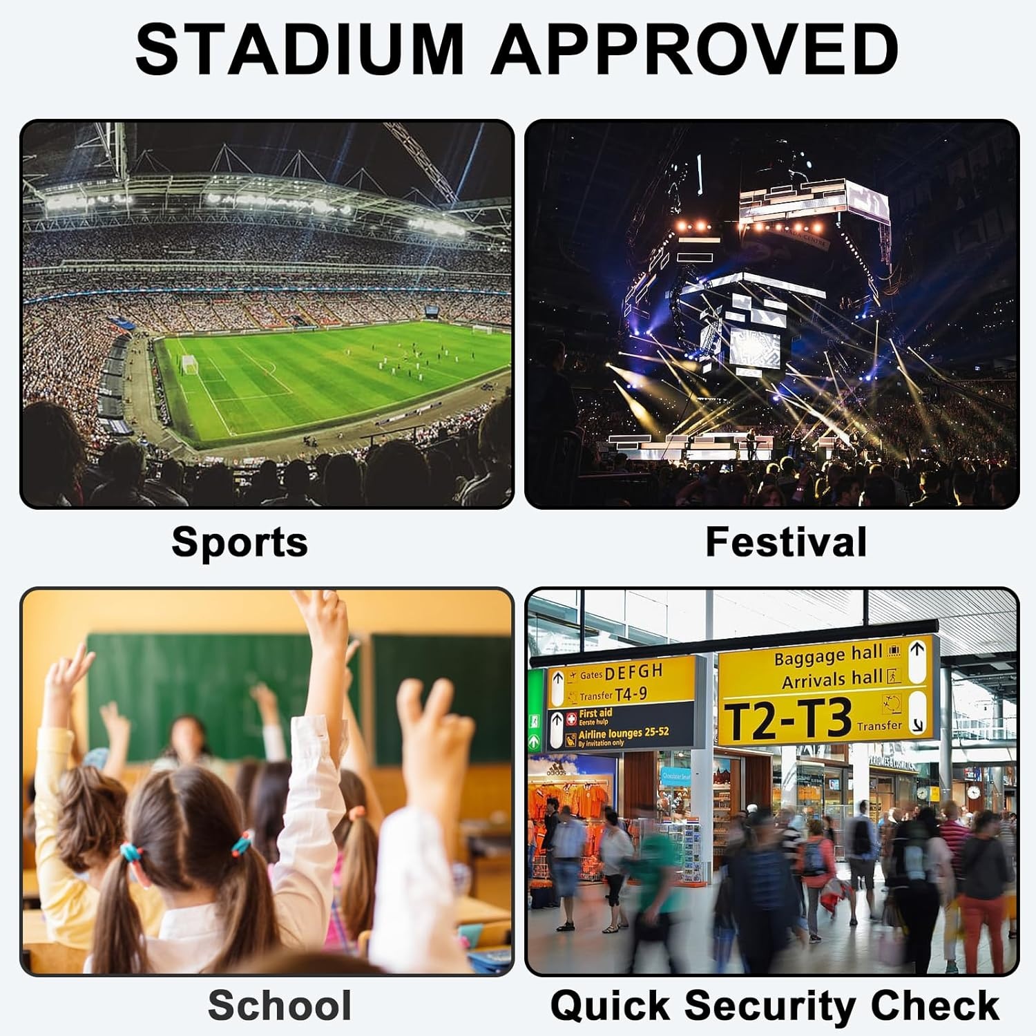 image:imageBTOOP Clear Mini Backpack for Stadium Events 12x12x6 Small Transparent Backpacks Plastic See Through Clear Bag for Concerts Work Festival Security TravelBlackclear 2