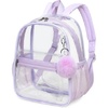 Purple With Pom-pom Keychain