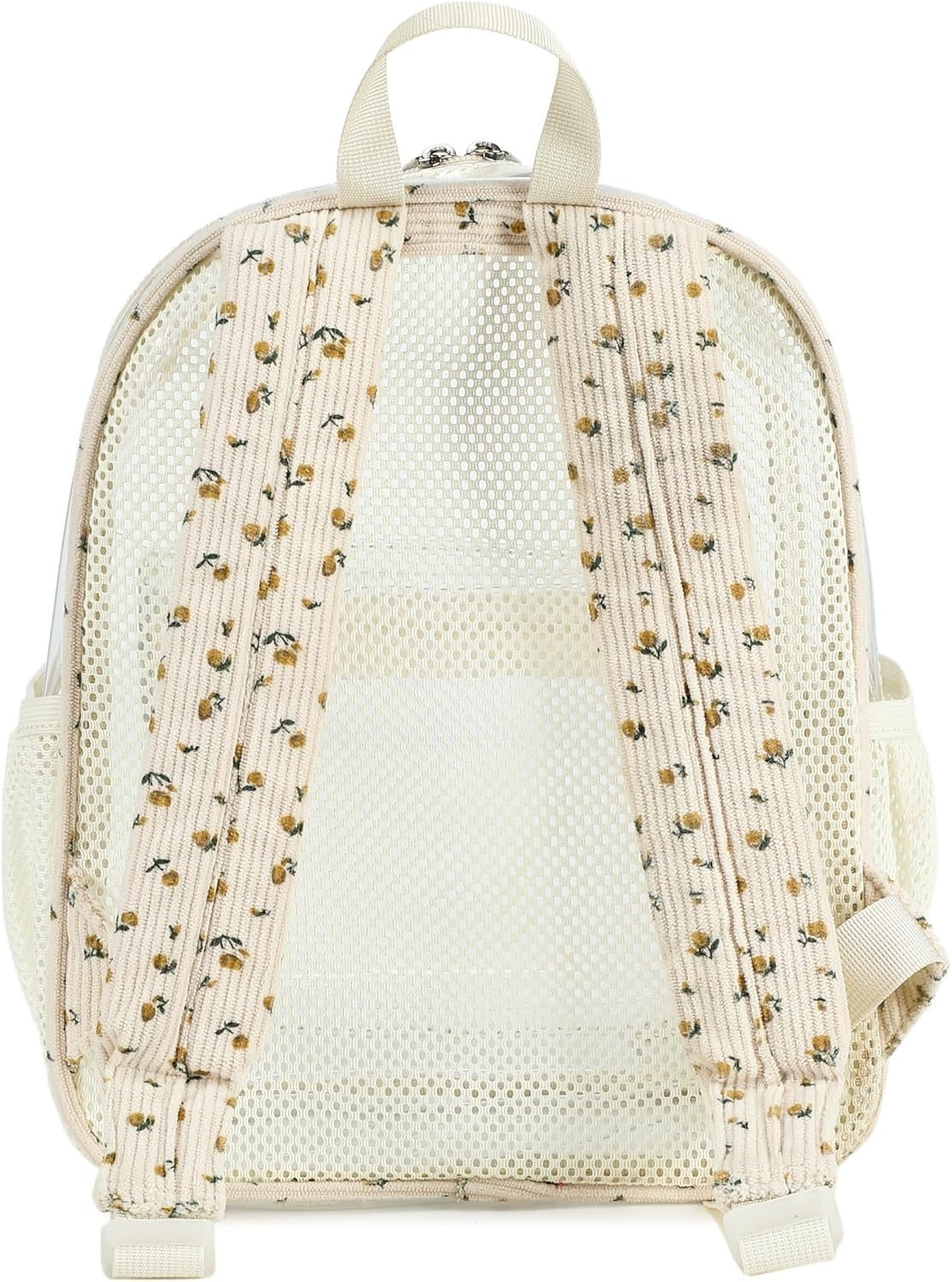 image:imageBTOOP Clear Mini Backpack for Stadium Events 12x12x6 Small Transparent Backpacks Plastic See Through Clear Bag for Concerts Work Festival Security Travel PinkClearflower 92