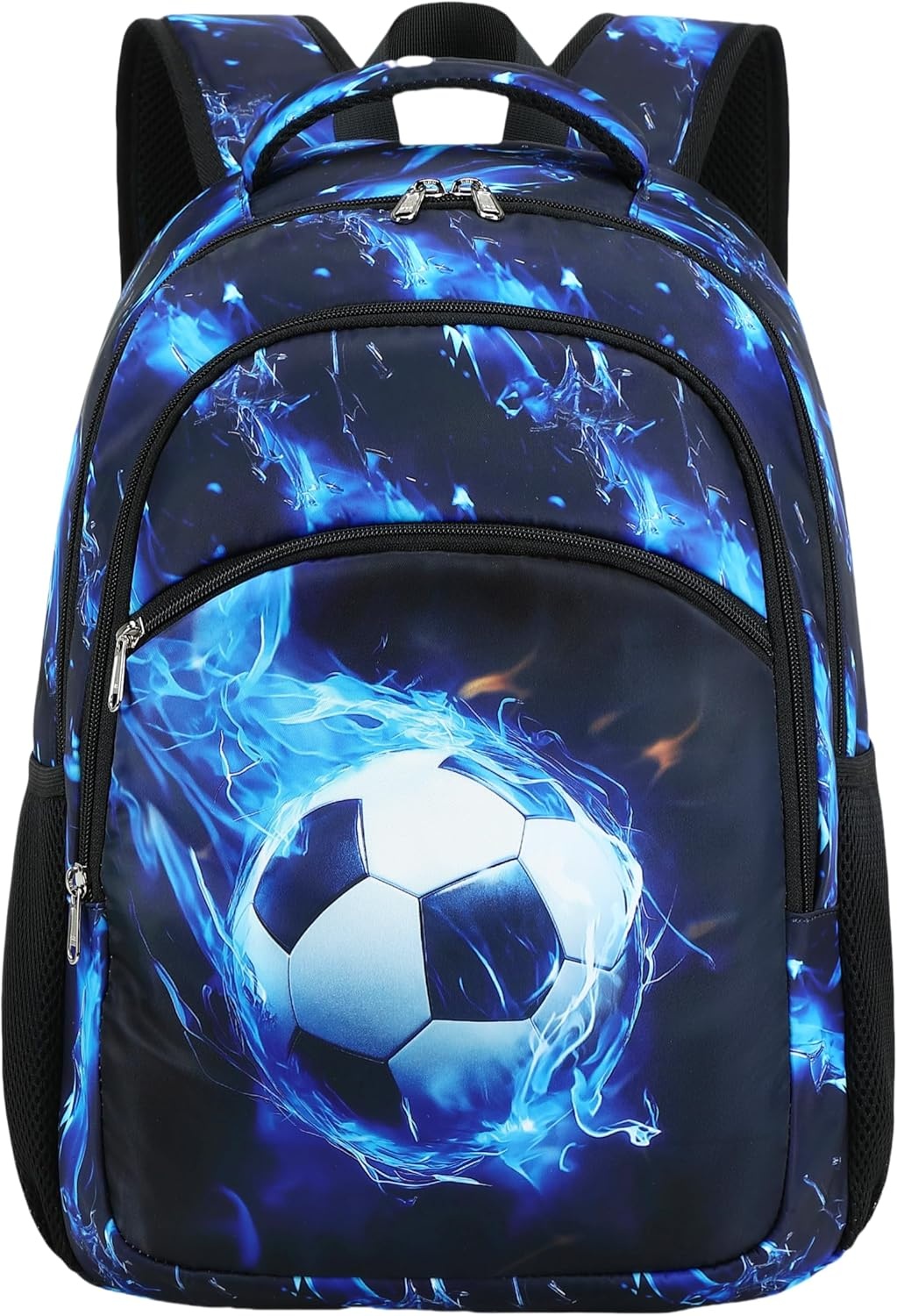image:imageBTOOP Toddler Backpack Boys Cute Kids School Backpack Preschool Kindergarten Bookbags Nursery Daycare Toddler BagsBlue Flame Football