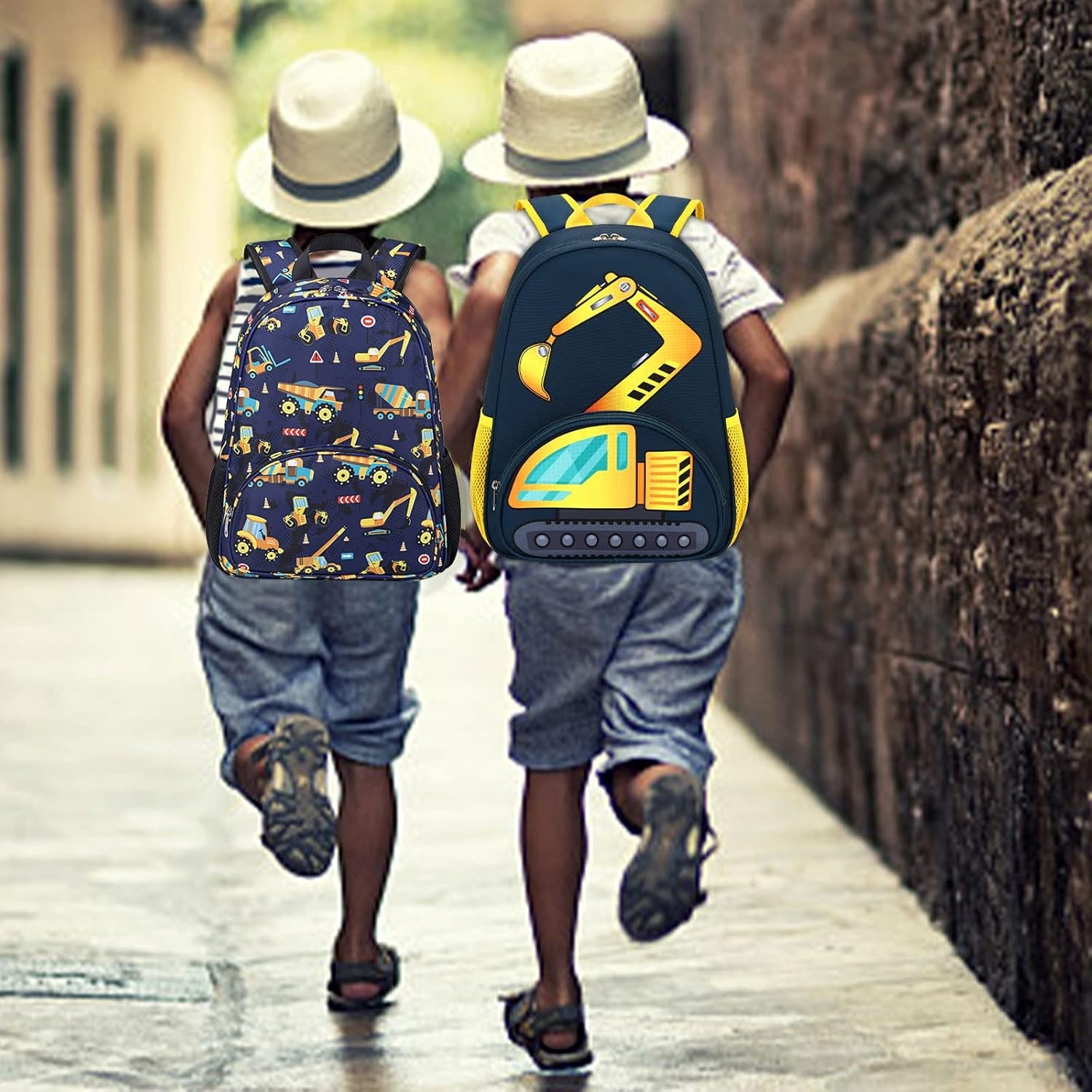 image:imageBTOOP Toddler Backpack Boys Cute Kids School Backpack Preschool Kindergarten Bookbags Nursery Daycare Toddler BagsExcavator Trucknavy