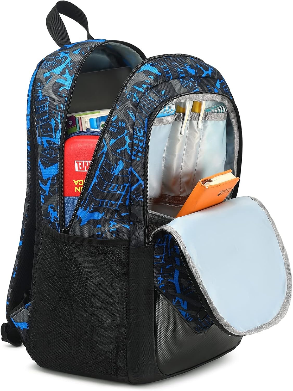 image:imageSchool Backpacks for Boys Girls Bookbag Teens Backpack Set Tote Shoulder Bag and Pencil Case Blue One Size Rucksack Backpacks