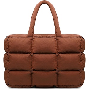 image:imageBTOOP Puffer Tote for Women Large Quilted Puffy Bag with Zipper Lightweight Cute Bag for Work Travel Shop Gym
