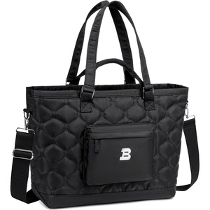 image:imageBTOOP Travel Tote Bag for Women Weekender Bag Extra Large Tote Bag Quilted Puffer Overnight Bags with Zipper for Work