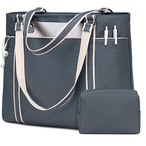 image:imageLaptop Tote Bag Womens Cavans Work Bags Purse with Makeup Purse Lightweight Teacher Handbag Shoulder Bag Set fit 156 in Laptop